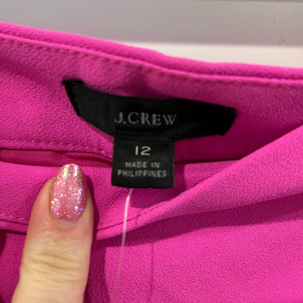 BNWT J Crew Hot Pink Skort Flowy Short - Picture 2 of 7
